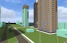 Жилой комплекс Гашкова 30 Вид с дороги